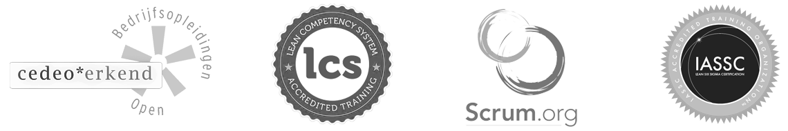 Cedeo erkende bedrijfstrainingen, met LCS, IASCC of Scrum certificering